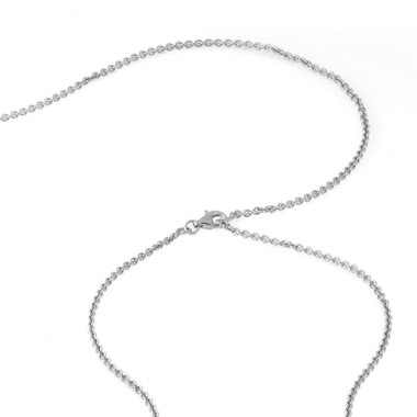 Sterling silver thick rolò chain