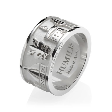 Sterling silver Iter Florence ring with monuments