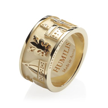 Gold Iter Florence ring with monuments