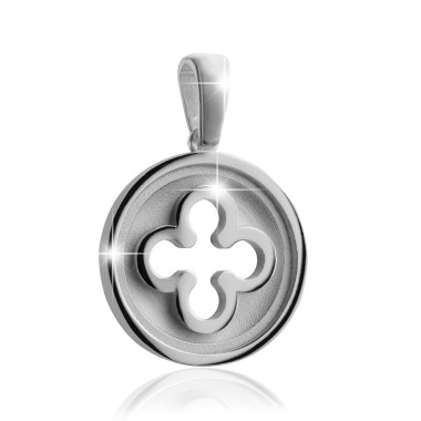 Sterling silver Iter Venice pendant with Palazzo Ducale's quadrilob flower