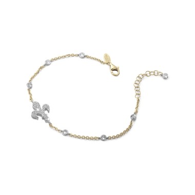 Gold Iter Florence bracelet with stones and zirconia