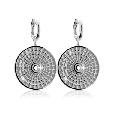 Sterling silver earrings depicting the Pantheon's dome
