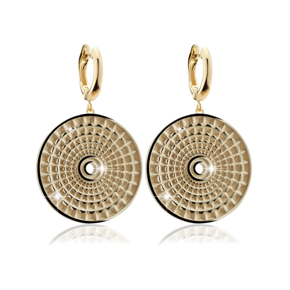 Sterling silver earrings depicting the Pantheon's dome