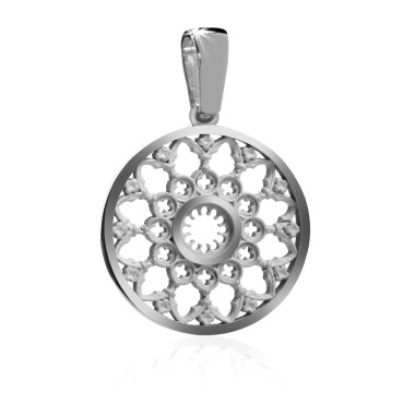 Sterling silver rosewindow Cathedral of Florence small pendant