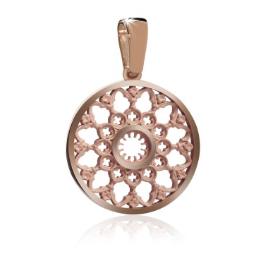 Gold rosewindow Cathedral of Florence small pendant