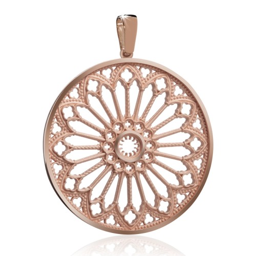 Gold rosewindow Cathedral of Florence pendant